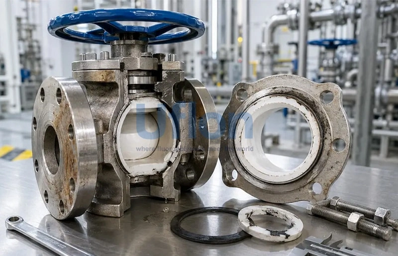 Fluoropolymer Lined Pump Valve