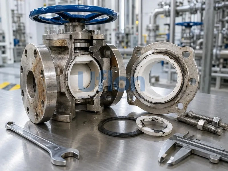 Fluoropolymer Lined Pump Valve